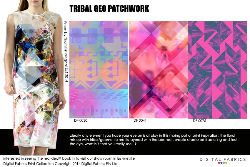 Digital Fabrics_Newsletter_Print Direction_Fashion Print_Textile Printing_Digital Printing_Tribal Geo Patchwork_Tribal Prints_Geometric Prints_Patchwork_Floral