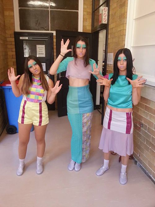 Rebecca Strickland_Fashion_digital printing_pastel_mint_pink_baseball_print