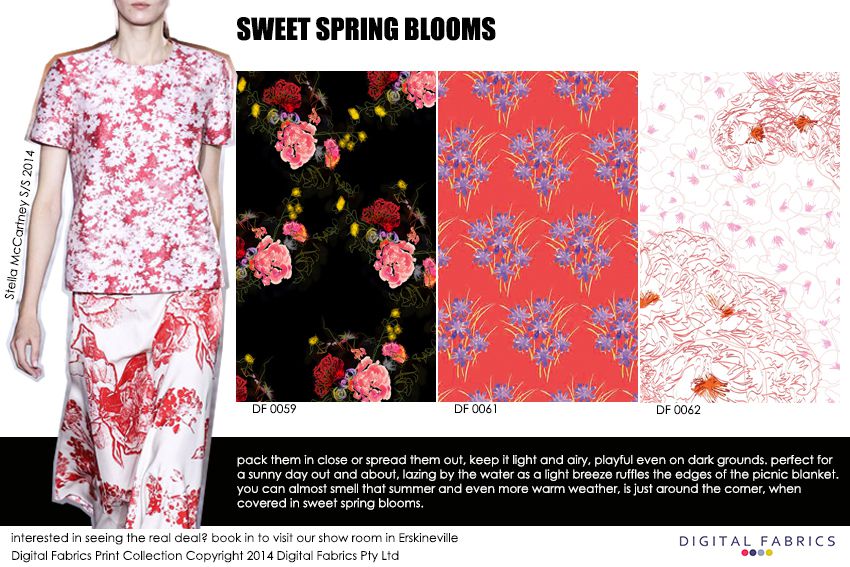 Digital Fabrics_Newsletter_Print Direction_Fashion Print_Textile Printing_Digital Printing_Sweet Spring Blooms_Spring_Blooms_Florals_Flowers