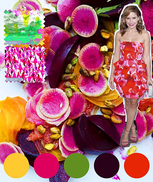 Digital Fabrics_printing_colour_design_inspiration_fuschia_wine_tangerine_green_yellow