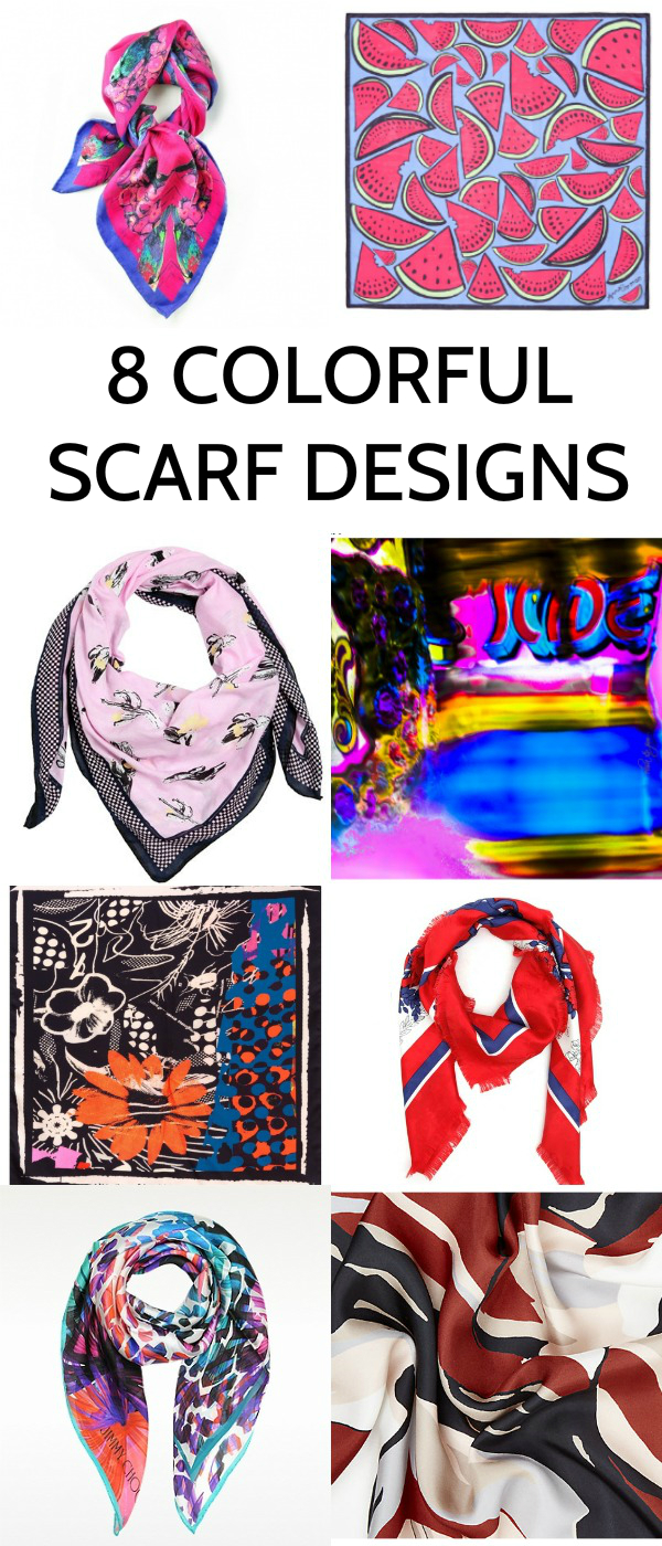 8 colorful scarves design ideas