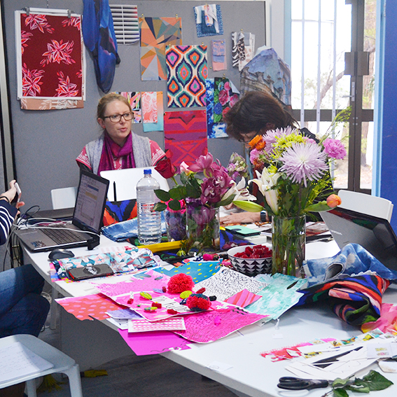 design your own scarf class digital fabrics workshops